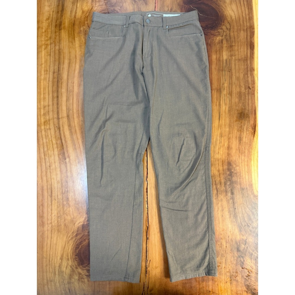 Wooly Men's Pants 34 x 32 Longhaul Merino Straight leg Flat Front Chino Z4-20